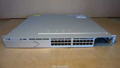 Cisco WS-C3850-24T-S V04 Stackable 24-Ports Gigabit Network Switch 2x 350W PSU