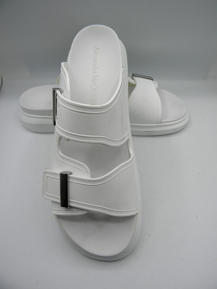 Alexander McQueen White Slide Sandals Men's Size 45 / 12