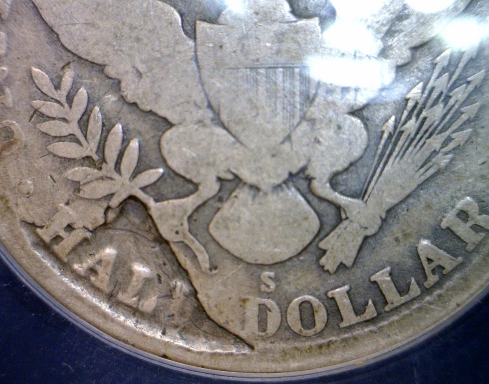 1912s ERROR ANACS G6 LAMINATION Barber Half Dollar SILVER Coin RARE TYPE NR - Image 4 of 4