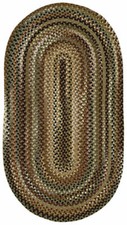 Capel Rugs "Bangor" Wool Variegated Country Braided Oval Rug Sage Green 200