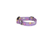 Wet Nose Designs Hop Into Spring Dog Collar Easter Bunny Chicks Purple Glitter