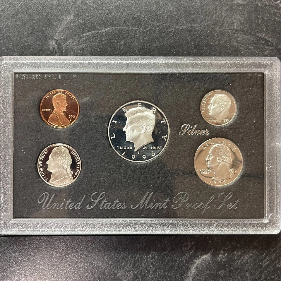 1996 UNITED STATES MINT SILVER PROOF SET NO COA - Image 2 of 4