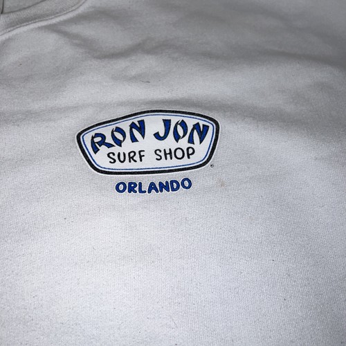 Felpa Ron Jon Vintage Uomo Taglia XL Surf Shop Orlando Beach Logo Maglione - Foto 7 di 8
