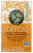Triple Leaf Detox Tea 20 Tea Bags Pack of 2 Herbal Wellness Tea