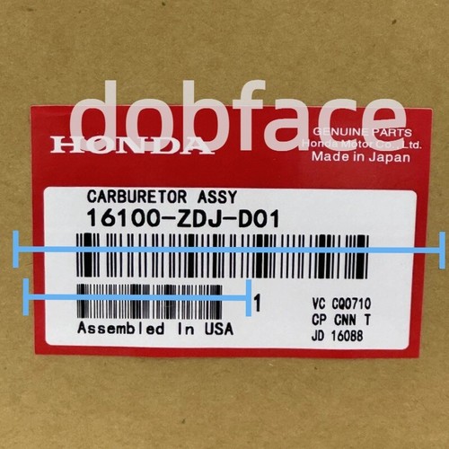 FOR HONDA EU2200I GENERATOR CARBURETOR 16100-ZDJ-D01 INCLUDES GASKET - Picture 3 of 8