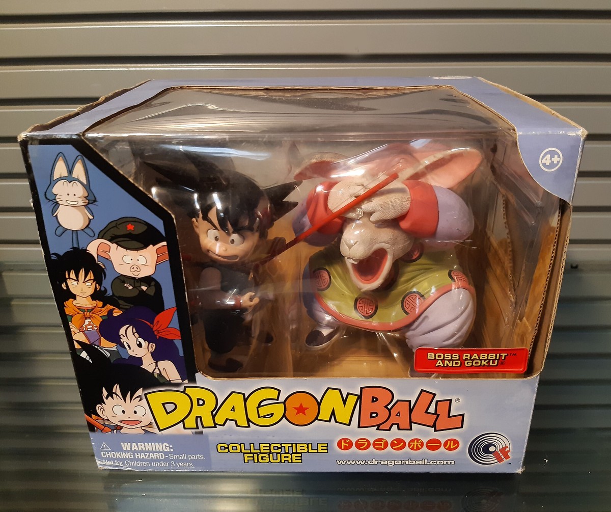 Dragon ball BOSS RABBIT & GOKU Figures 2002 Funimation Dragon Ball