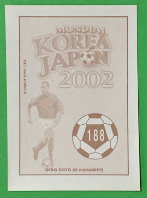 Carte Navarrete 2002 Corée/Japon - Face CHROME #188 Paulo Wanchope - Costa Rica