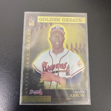 2000 TOPPS BASEBALL GOLDEN GREATS HANK AARON #GA1 INSERT ATLANTA BRAVES NM-MT