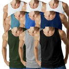 3 X Mens Vests 100% Cotton Tank Top Summer Training Gym Pack INTERLOCK  S - 5XL