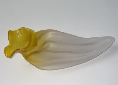 Nikolas Weinstein Vintage 1997 Signed Ombré Satin Art Glass Pod Vase Sculpture