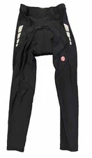 Men L Souke Sports Black Cycling Bike Pants Padded Zip Long Tight Reflect 8515-B