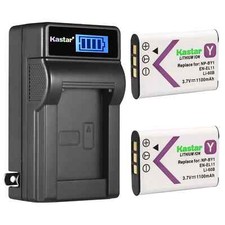 LCD Wall Charger 2 battery for Nikon EN-EL11 Nikon Coolpix S550 Coolpix S560