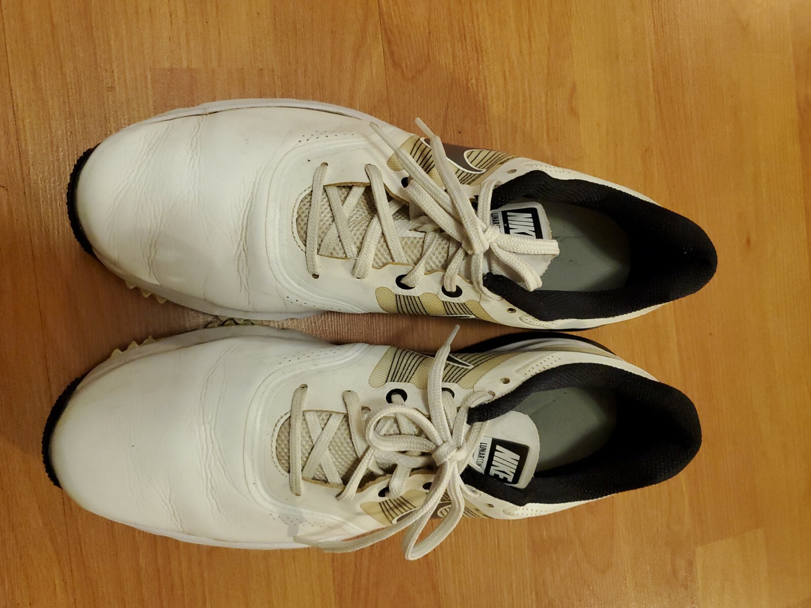 Nike Flywire Command Golf Shoes Black White Lunar Sol… Gem