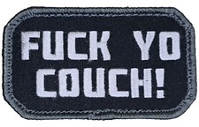 MSM F UCK YO COUCH! RICK JAMES SKIT MILSPEC MONKEY SWAT TACTICAL HOOK PATCH