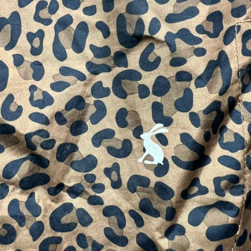 JOULES Raincoat UK 12 WAYBRIDGE Brown Waterproof Leopard Animal Print Tan Hood - Picture 9 of 14