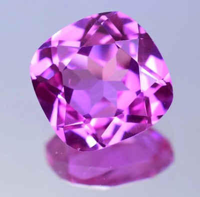 Flawless 14.85 Ct Natural Mogok Pink Ruby Cushion Cut Certified Loose Gemstone