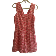 GAP Linen Pink Jumper Dress Women’s Sz 4  Small Pockets Cottage Core Beach
