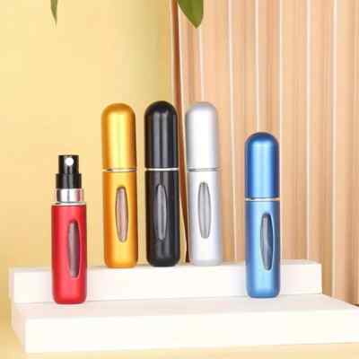 5 Stück Mini Nachfüllbar Parfüm Reise Sprühflasche Duft Pumpe Tragbar Spray Case