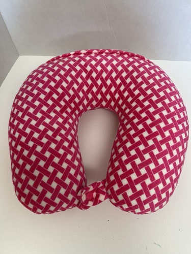 Travel Pink & White Neck Pillow