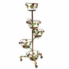 Angelots Cachepot un Porte Plante 5 Places Haut Fer Forgé Coloré Meubles