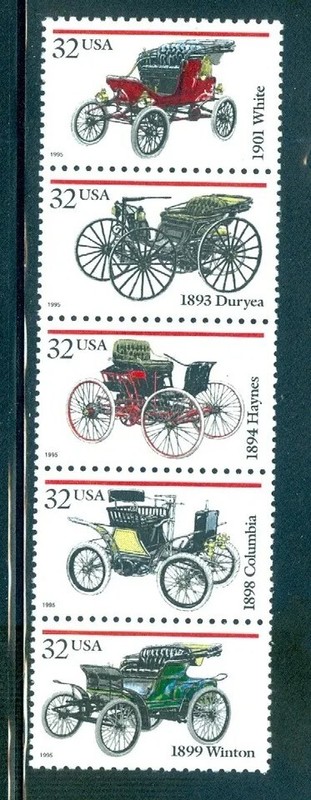 ANTIQUE AUTOMOBILES SET   #3019-3023
