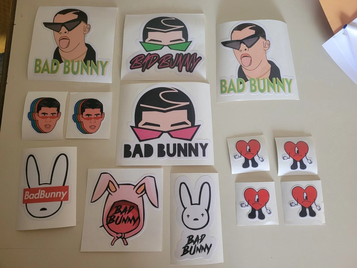 Bad Bunny Stickers Lot 13 stickers print | eBay