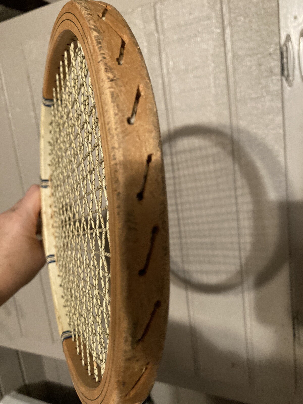 Vintage Antique N.J. MAGNAN CORP. Tennis Racquet W/Press