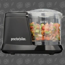 Proctor Silex 72507 1.5 Cup Food Chopper - Black