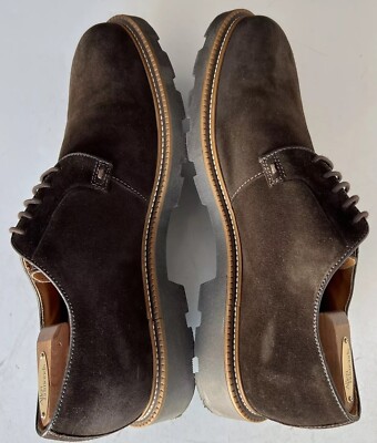 Bruno Magli Groover BM1GROP1P Brown Suede Derby Plain Toe  display picture 1