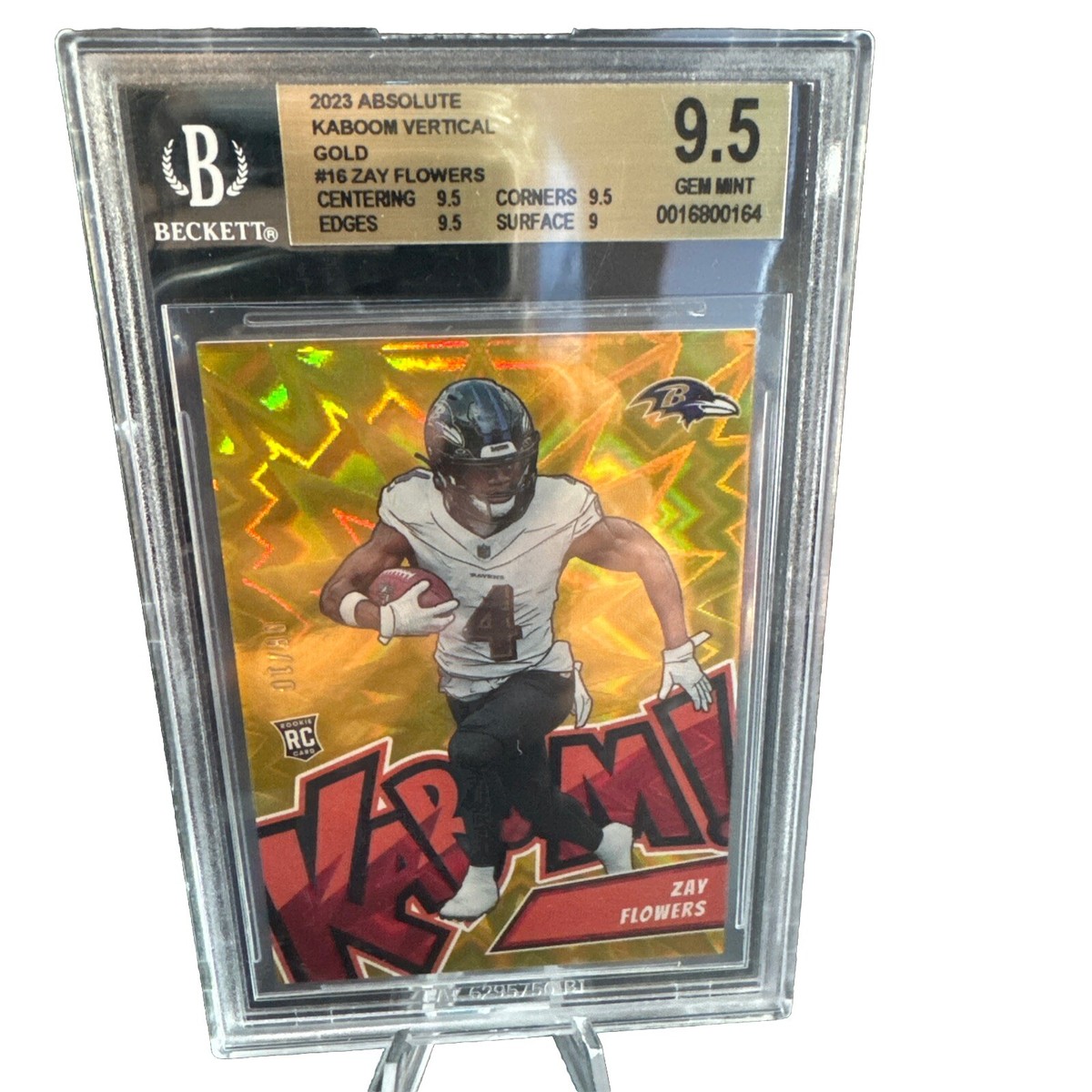 2023 Panini Absolute KABOOM Vertical GOLD Zay Flowers 8/10 2023 Panini Absolute KABOOM Vertical GOLD Zay Flowers 8/10
