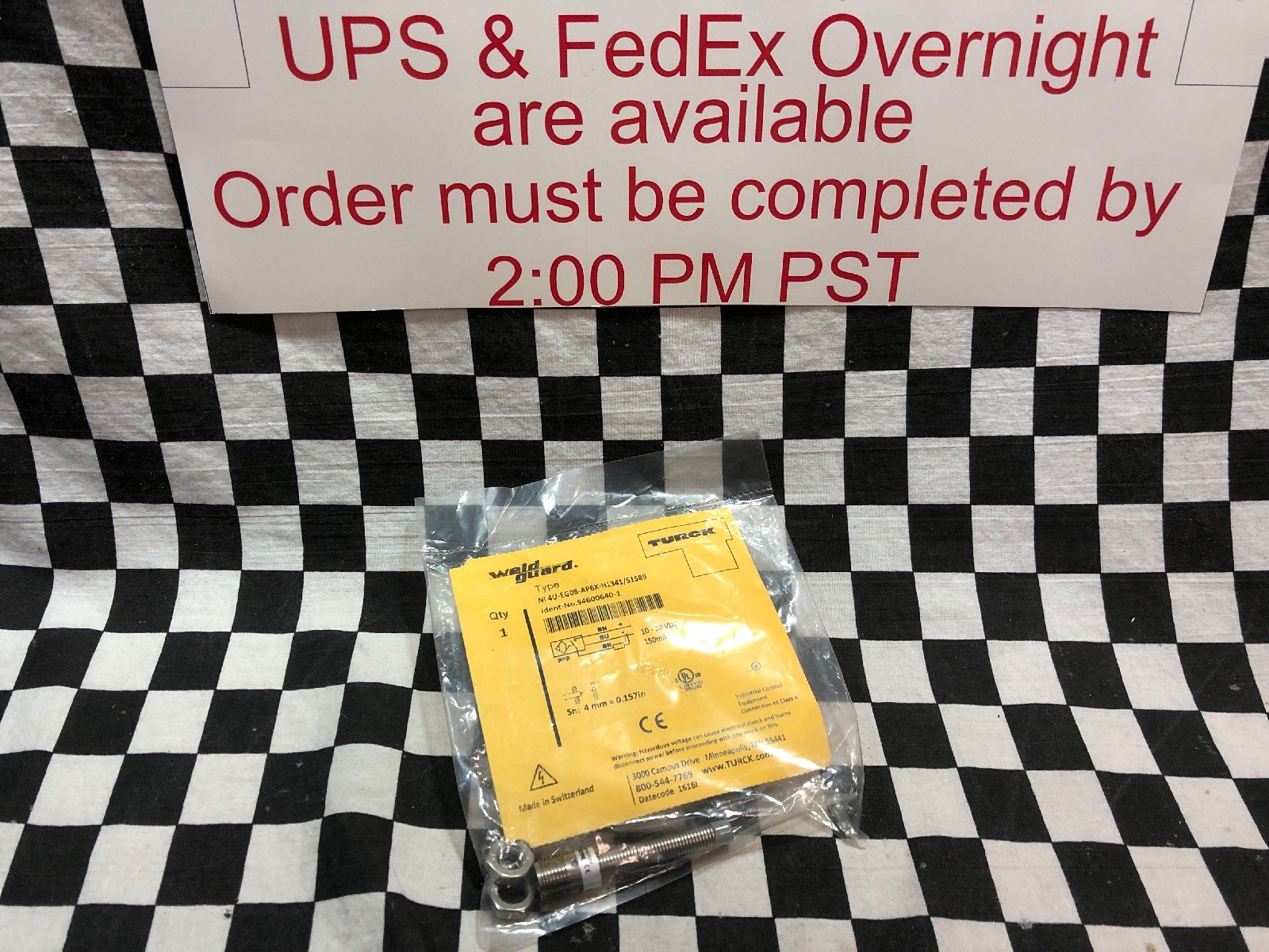 TURCK NI 4U-EG08-AP6X-H1341/S1589, S4600640-1, WELDGUARD SENSOR#1628Q3