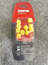 Shure EAYLF1-10 Yellow Foam Sleeves for Shure Sound Isolating Earphones