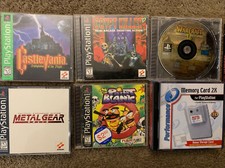 Lot 33 Playstation Games PSX W/ Extras Metal Gear Solid Point Blank Crypt Killer