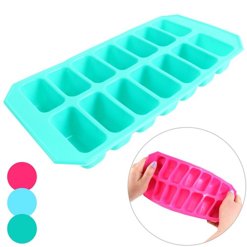 2 x FLEXIBLE SOAP MOULD TRAYS Rounded Rectangle Deep Easy Craft Making