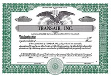Transair Inc., Utah - Blankette / not issued