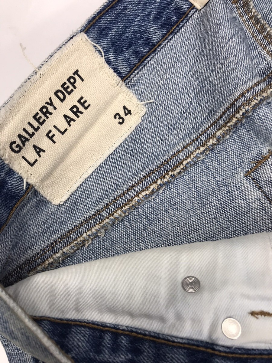 デニム/ジーンズ GALLERY DEPT. LA FLARE BLUE LEVIS VIRGIL GALLERY DEPT. X LEVI'S PAINT SPLATTER LA FLARE BLUE DISTRESSED