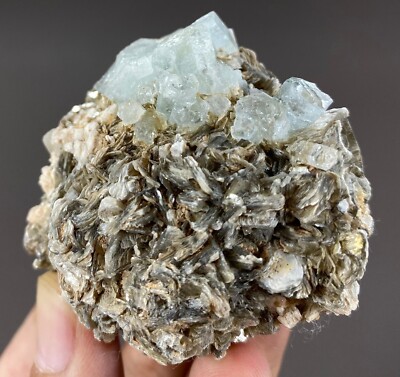 114.00 Gram Natural Beautiful Aquamarine Bunch from Pakistan