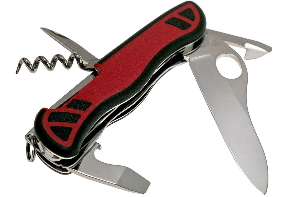 Victorinox Swiss Army Knife Red Black Forester M Grip