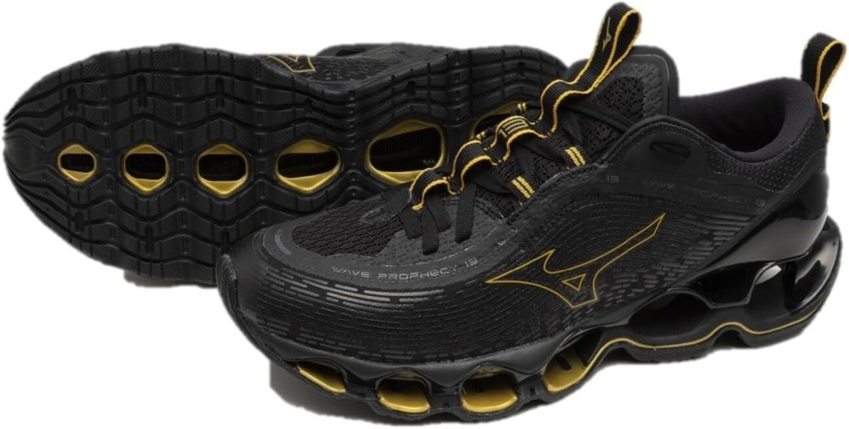 MIZUNO Running Shoes WAVE PROPHECY 13 J1GC2451 Black/Gold | eBay