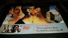 Styx Pieces Of Eight Rare Original Promo Poster Ad Framed!