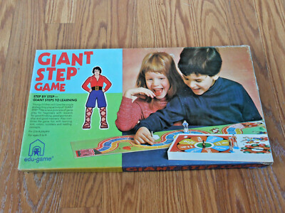 Vintage Board Game - GIANT STEP GAME - Kids Educational - ONLY ONE ON EBAY  RARE