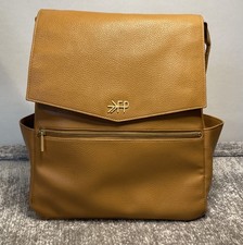 Freshly Picked Classic Diaper Bag II Backpack Regular Size Cognac Brown EUC