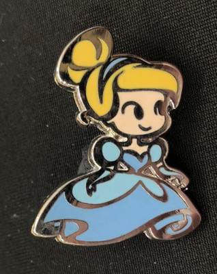 Disney pin 119515 Cinderella Cuties Princess cutie  blue dress stylized
