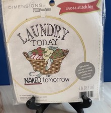 Dimensions Cross Stitch Kit   Laundry Today  great for beginners