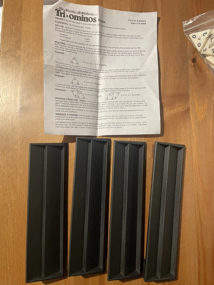 Tri ominos Classic DeLuxe Edition Pressman 2004 fully complete excellent cond - Image 3 of 4