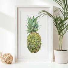 Fine Art Print Giclée Pineapple Wall Art Decor