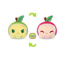 TeeTurtle 4" Reversible Turtle Plushie - Cute Kawaii Red and Green Apple Turtle
