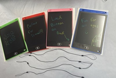 4 Pack LCD Writing Tablet for Kids 8.5 Inch Colorful Doodle Board Drawing New!!