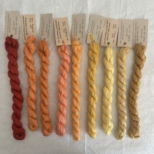 9 Skeins SILK & IVORY Needlepoint Thread Silk Merino Wool 28.8 yds VariousColors