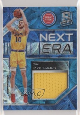 2018 Panini Spectra Next Era Neon Blue Prizm 37/49 Svi Mykhailiuk Rookie RC 2p7